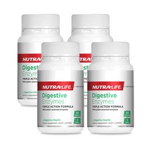 뉴트라라이프 소화효소제 60캡슐 4통 / Nutralife Digestive Enzymes, 300mg, 4개