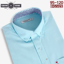 쇼타임 빅사이즈 긴팔 슬림핏 정장 와이셔츠 남자 남성 D106