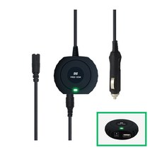 한국미디어시스템 전차종 차량용 노트북충전기 시거잭 어댑터 FREE-120W, HP 전용잭 (외경:7.4mm/PIN)