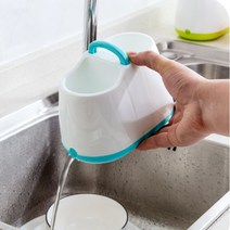 엘홈 위생과 건조를 한번에 물빠지는 수저통 수저보관함, 블루, 1p