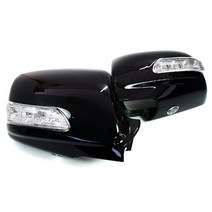 뉴스포티지 - 3WAY 카비 LED 사이드미러커버 백미러커버, 검정 9P