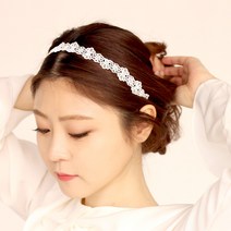 로라하 미유 얇은 여성 레이스 머리띠 헤어밴드