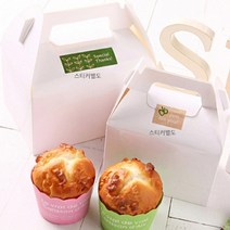 피플스파티 쿠키박스 답례떡상자 모음(10개입) 파티용품, F02 생크림무지(소), 1개