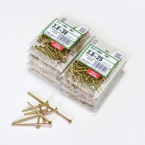 [YAHATA] 목재용 나사[나무균열방지]-소포장, 3.8X35mm[34개]