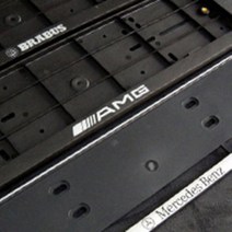 ETC 벤츠 순정형번호판가드/AMG/브라버스/당일발송/순정스타일/1개1세트 / 롱타입 번호판, AMG 번호판가드  1개