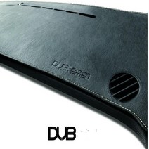DUB 가죽 대쉬보드커버 튜닝용품, 검정-레드스티치, 스포티지R QL(15.8~)(스피커유)