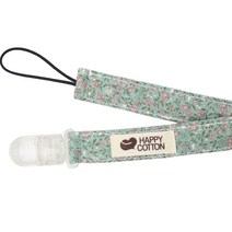 해피코튼 안전 집게 스트랩, 꽃송이 민트, 1개