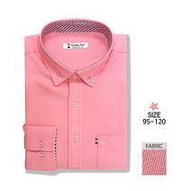 젠틀안트 남자긴팔셔츠 옥스포드 베이직 파스텔핑크셔츠 DL-096