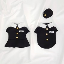 핸즈앤독 국내 고급원단 핸드메이드 강아지 교복 애견의류, 복고풍 교복 남자