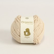 [앵콜스] 아가 오가닉코튼실 30g AGA Organic Cotton 유기농 면사 오가닉실 뜨개실 아기옷 아기양말 모자, 48 누드베이지