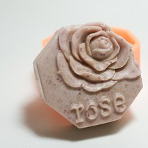 지안네이처 1구비누몰드 비누틀, 팔각로즈90g
