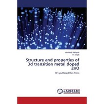Structure and Properties of 3D Transition Metal Doped Zno Paperback, LAP Lambert Academic Publishing