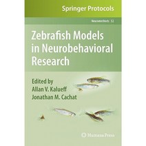 Zebrafish Models in Neurobehavioral Research Hardcover, Humana Press