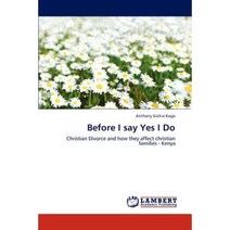 Before I Say Yes I Do Paperback, LAP Lambert Academic Publishing