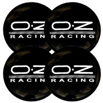 카포카 차량용 휠캡 휠스티커 56mm 65mm 4개1세트 (차량한대분), 65mm OZ BLACK, 4개