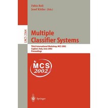 Multiple Classifier Systems: Third International Workshop MCS 2002 Cagliari Italy June 24-26 2002. Proceedings Paperback, Springer