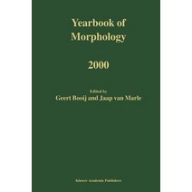 Yearbook of Morphology 2000 Paperback, Springer