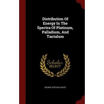 Distribution of Energy in the Spectra of Platinum Palladium and Tantalum Hardcover, Scholar Select