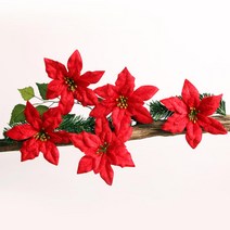 파티해 포인꽃 장식 (12cm), 레드