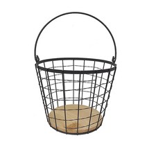 counryitem 키친 양동이 원형 바스켓 (2color), 다크브라운