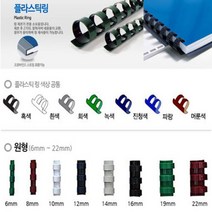 카피어랜드 전동 플라스틱링 제본기 Probind 30e 정품 제본표지 제본링, 1box, 플라스틱링-원형19mm(100ea)남색