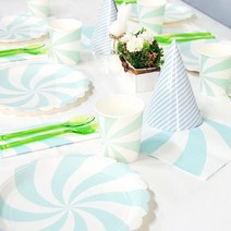 피플스파티 롤리팝 테이블용품 세트 파티용품, 1.롤리팝 민트