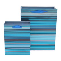 이엔그린 종이쇼핑백, 선택39)지오매트릭-블루-1매