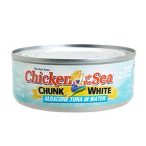 치킨오브더씨 청크 화이트 알바코어 튜나 참치 인 워터, 142g, 1개