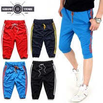 쇼타임 PR.2선져지7부 남자 남성 츄리닝 트레이닝 밴딩 고무줄 져지 반바지