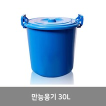 이안에다있다 만능용기 30L 쓰레기통 플라스틱 용기, 블루, 1개