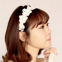 로라하 셀프웨딩 브라이덜샤워 공연 연주회 플라워 꽃 진주 레이스 성인 여성 아동 머리띠 헤어밴드 사랑스러워
