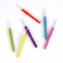 [앵콜스] 라바라바 실리콘 코바늘 낱개 (모사용), 왕7mm-파스텔핑크