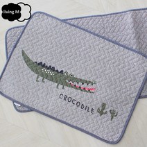 헤링본 퀼팅 발매트 크로커다일/주방/욕실/현관매트, 퀼팅 발매트 크로커다일