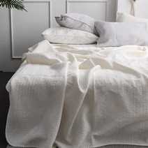 에이트룸 프레쉬 워싱 줄누빔 풍기인견이불, 화이트