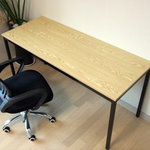 다인가구 빈티지 스틸책상 컴퓨터책상 PC책상 조립식 책상 초등학생책상 학생책상 독서실책상 게이밍책상, 1500내츄럴