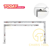 신와 사시가네 직각자 30cm (양면눈금) 10294 카리스툴