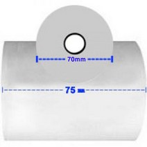 GREEN 금전등록기 POS용지(감열지)T12 폭x길이 10개 감열지, 75x70