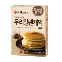 삼양사 큐원 우리밀팬케익믹스 430G 팬케이크 팬케익믹스/팬케익만들기/큐원팬케익, 단일 수량, 상세설명 참조