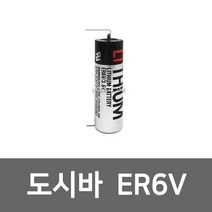 도시바 ER6V 3.6V 2000mAh 1대1핀타입 리튬배터리 오므론 OMRON 호환배터리, 1개입