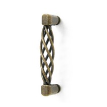 문고리닷컴 꽈배기 가구손잡이 탑 (96mm-앤틱골드), 38mm[3.8cm]