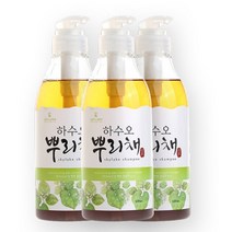 하늘호수 한방 하수오 뿌리채 쿨샴푸 500ml-3개세트, 3개, 500ml