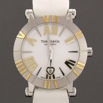 [뉴욕명품] 티파니 시계 18K 콤비 아틀라스 오토매틱 크로커다일 가죽 밴드