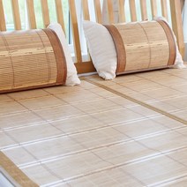 [한빛카페트]브라운콤비 통풍매쉬 대자리 2인용, 단품