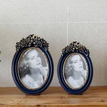 데코짱 코발트블루타원액자 액자