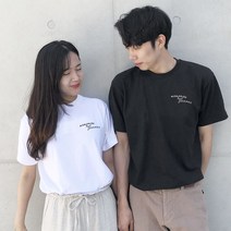플로우핏 포레버 심플 레터링 반팔티셔츠 2colors 반팔 티셔츠