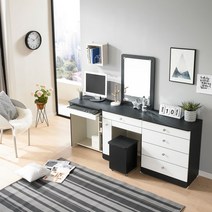 퍼니아트 클로즈 화장대, 블랙화이트