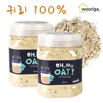 우리가스토리 캐나다산 볶은 귀리분말 100% 귀리가루 귀리우유쉐이크, 800g, 2통