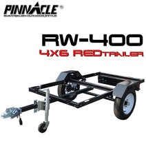 피나클 RW400(4x6) 레드트레일러DIY트레일러 평판트레일러 운송트레일러 화물트레일러 카라반가능 트레일러