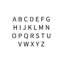 블랭코 스텐실도안403_알파벳 대문자(A5)