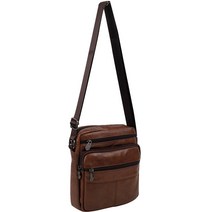 남성 여성 공용 가죽 미니 포켓 메신저 가방 블랙 브라운 크로스백